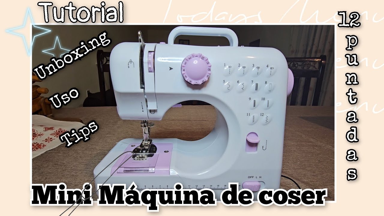 Mini máquina de coser 12 Puntadas.