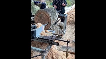 Hollow out the wooden piers to make a barrel- Good tools and machinery make work easy