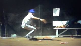 Joe Orsulak Bad Throw Because Of Garbage Trash! New York Mets