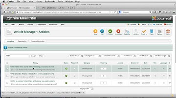 Assigning categories, Joomla 2.5.mp4