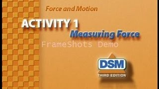 Force and Motion - Activity 1: Measuring Force