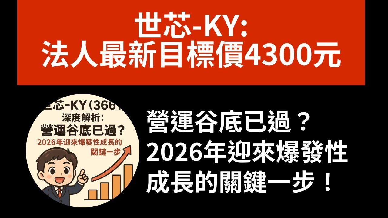 世芯-KY (3661) 深度解析：營運谷底已過？2026年迎來爆發性成長的關鍵一步！法人最新目標價4300元