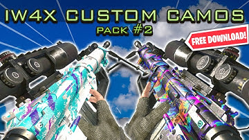 MY NEW IW4X CUSTOM CAMO PACK IS HERE! (Modded MW2 Remastered Custom Camo Pack #2 with FREE Download)