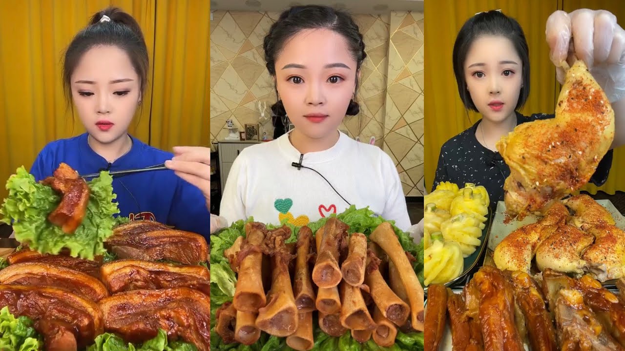 ASMR MUKBANG | Red Braised Pork Belly 