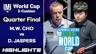 Quarter Final - 조명우 Myung Woo CHO vs 딕 야스퍼스 Dick JASPERS. H/L