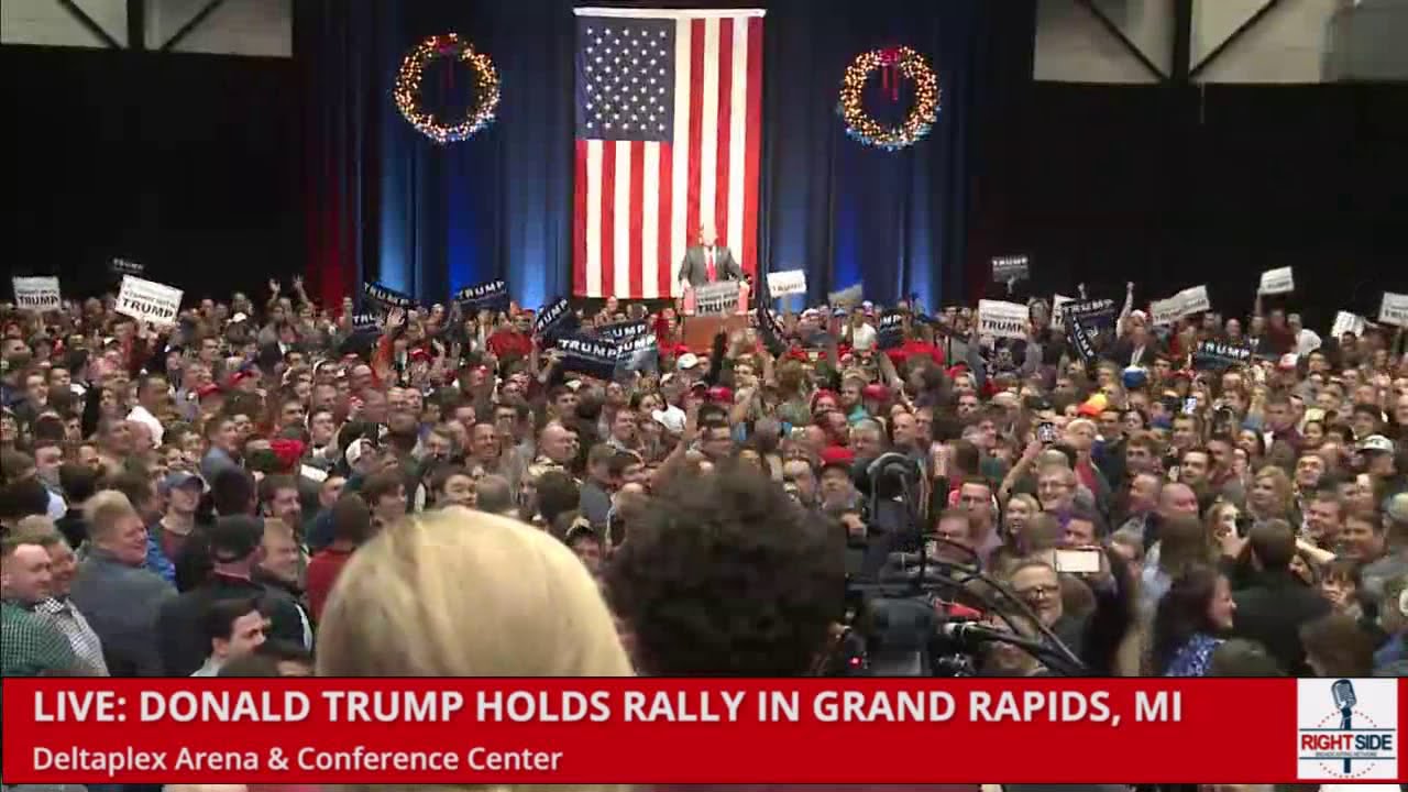 Image result for Trump in Grand Rapids Michigan