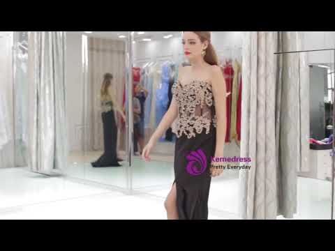 kemedress-black-sweetheart-applique-lace-see-through-prom-dress