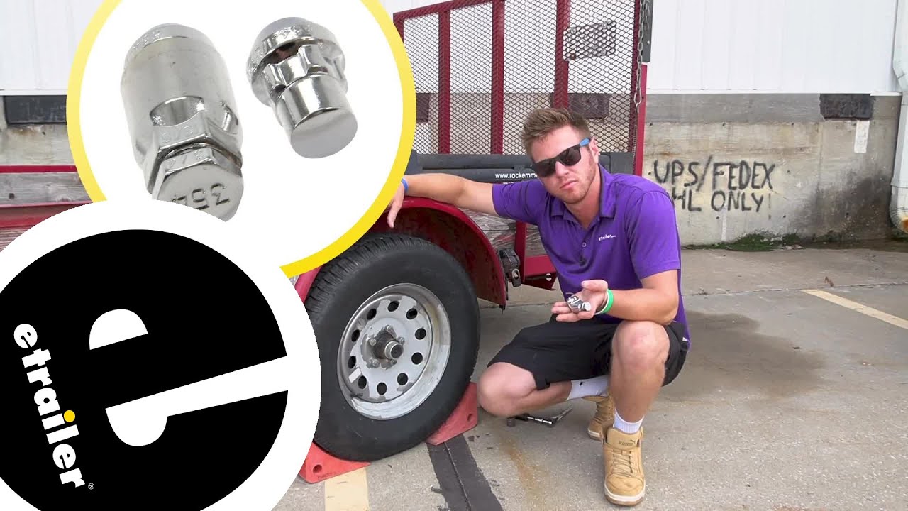etrailer Redline Wheel Bolts Lock Set Review YouTube