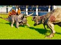 Stegoceratops Vs Every Carnivore in Jurassic World Evolution