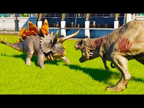 Stegoceratops Vs Every Carnivore In Jurassic World Evolution