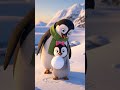 creating a snowman ☃️🤩 #penguin #snowfall #pengu #kidsvideo #penguinnation #penguinadventures