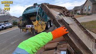 Trash Truck ASMR - Bulky Waste Collection | 4K UHD