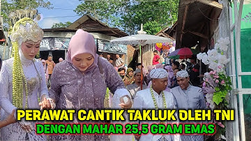 Pernikahan Viral., Butuh 25 Gram Emas TNI Bisa Mendapatkan Perawat Cantik Di Kampung Cipeujeuh
