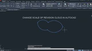 Change scale of revision cloud in autocad.#autocad #revision cloud