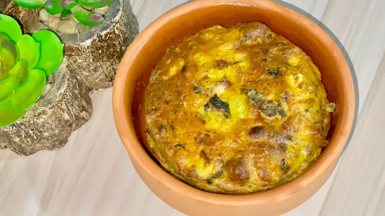 طريقة تحضير طاجين بالبطاطا المسلوقة بالاير فراير