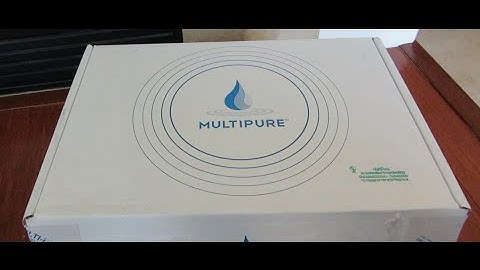 Multipure Aquaversa Drinking Water Filter System Unboxing Video