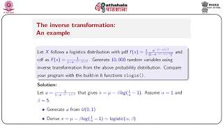 Generation of Random Variables