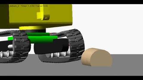 Adams Tracked Vehicle Toolkit - Mini Excavator detracking