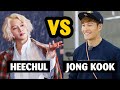 When savage Heechul talks to sparta Kim Jong Kook 😆😆😆