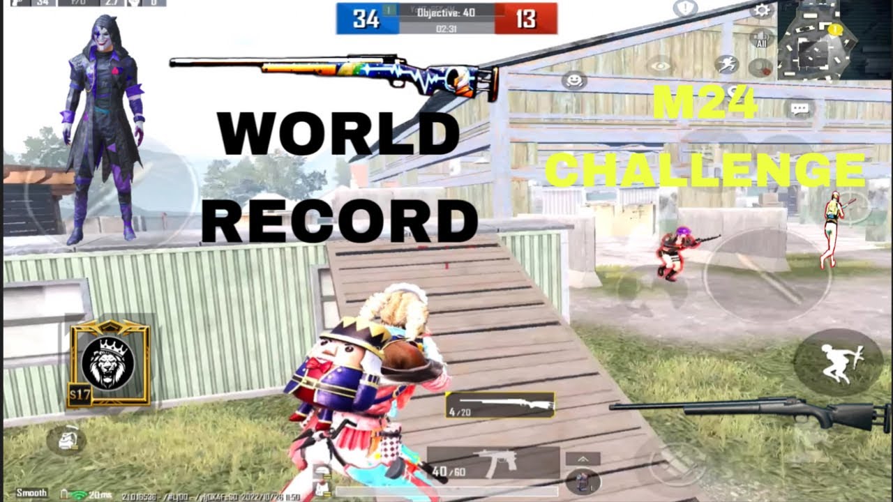 OMG !! NO DEATH IN TDM WITH ONLY M24 BGMI GAMEPLAY | PROFESSOR GAMING ...