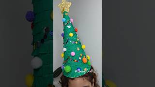 How to make DIY Christmas Hat | Crazy Xmas Hat🎄 #papercrafts #chirstmascraft #holidayswithyoutube