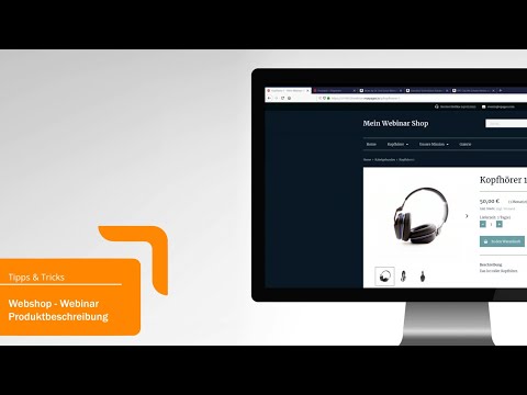 Webinar STRATO Webshop Now - Produktbeschreibungen