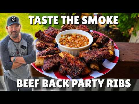 Smoked Beef "Party Ribs" & Jacked Up Baked Beans 🍖💨| Taste the Smoke