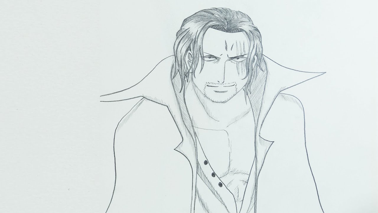 easy anime drawing how to draw Shanks step by step ONE PIECE（ワンピース） YouTube