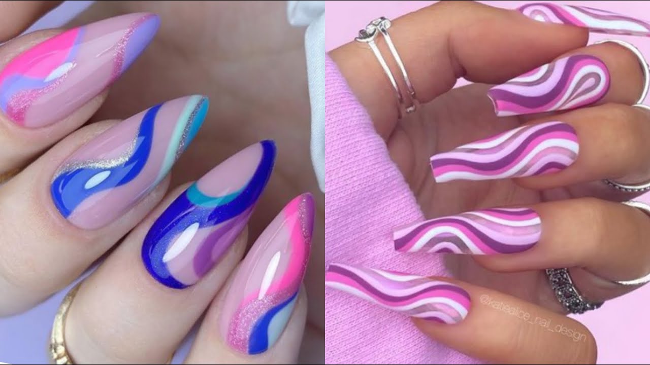 10. Swirly Ombre Nails - wide 5