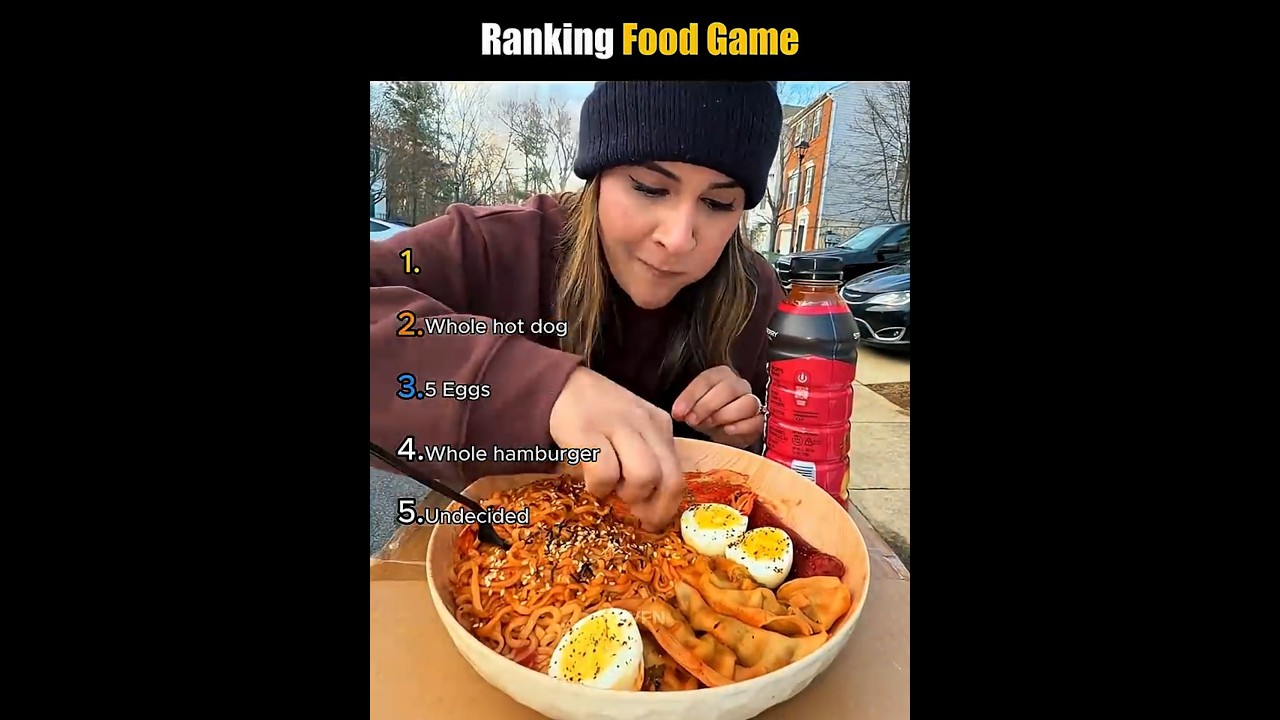 Ranking Food Game