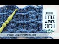 Crochet Little Waves Stitch Left-Handed Tutorial