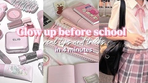  How to glow-up FAST before school starts✨️ | 7 tips that actually work! 💞 #schoolhacks #glowup 