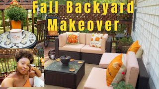 Fall 2023 Backyard Makeover|Clean & Decorate with Me|Fall Vibes🍁 October 1, 2023