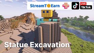 Statue Excavation Minecraft Game For Tiktok Live By Streamtoearn