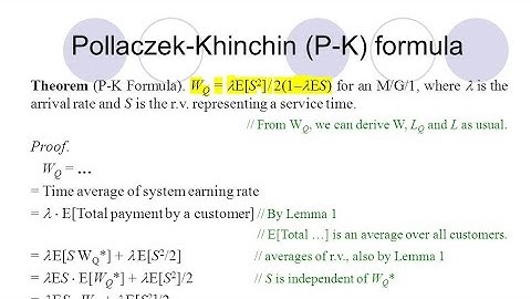 Pk formula-probability and queueing theory