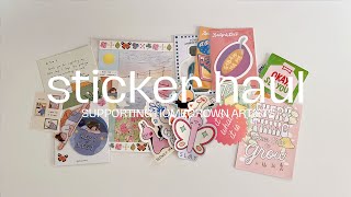 food for the soul ☻ supporting local artists / sticker and postcard haul