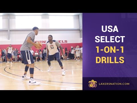 Team USA 1 On 1 Drills: ONLY 2 Dribbles! (Raw Video Footage)