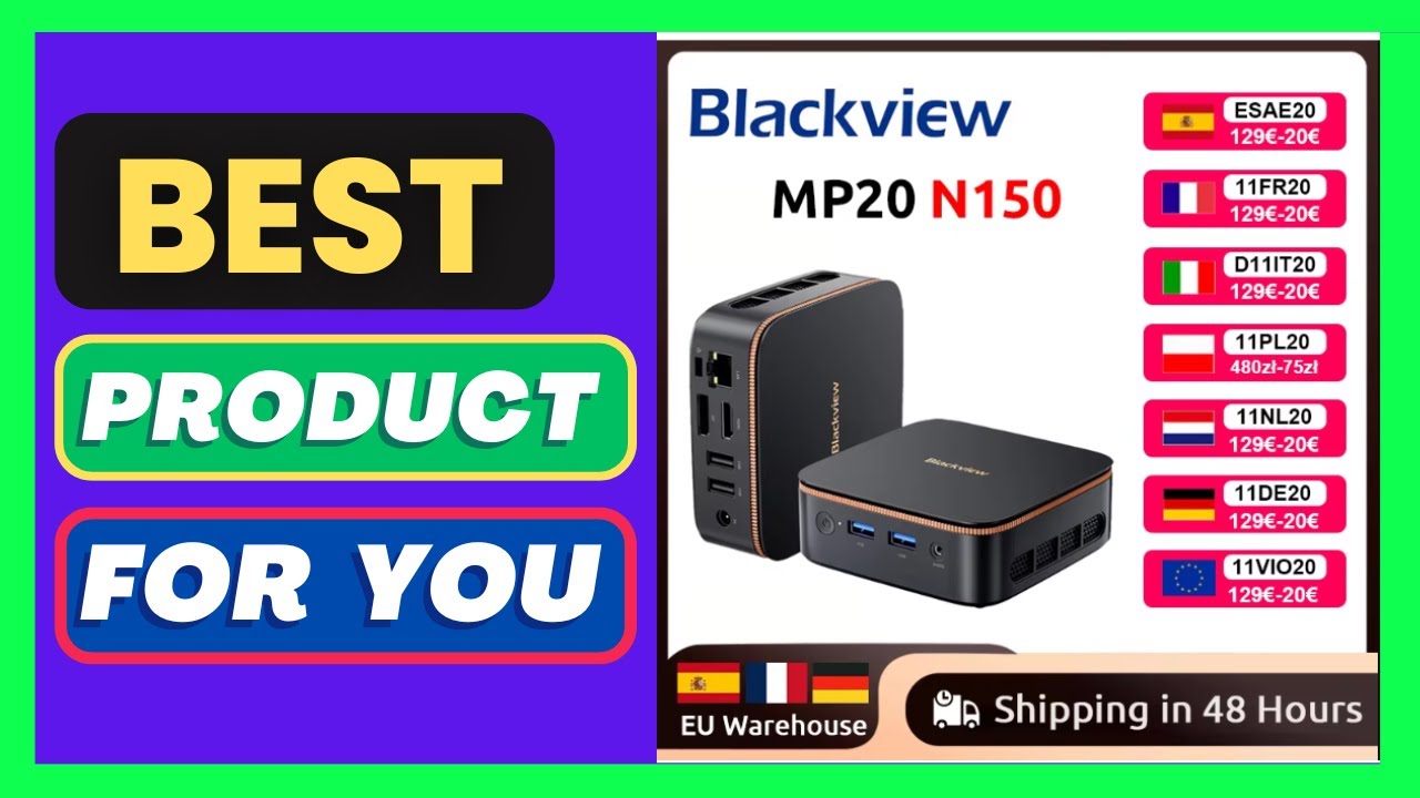 [World Premiere]Blackview MP20 NEW Mini PC Windows 11 PC Intel N150