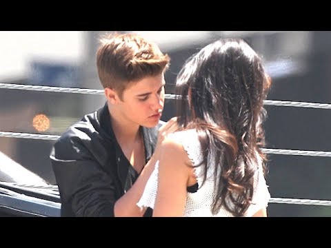 Justin Bieber Films Love Scene With Selena Look-A-Like On 'Boyfriend' Video Set