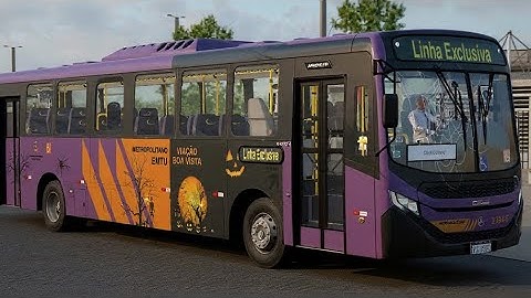 Skin EMTU Viação Boa Vista Halloween 🎃 - Caio Apache Vip V MB OF-1721L BlueTec 5