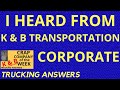 K&B TRANSPORTATION wants to talk to me!