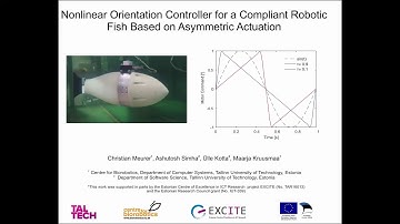 Nonlinear Orientation Controller for a Compliant Robotic Fish Based on Asymmetric Actuation