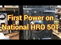 National hro 50t  first power on  the vintage audio life