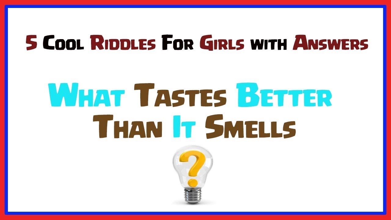 5 Cool Riddles For Girls - 99% Can't solve All in Given Time - YouTube