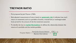 Celebrity Treynor Ratio Part 1   Definition and Formula Net Worth