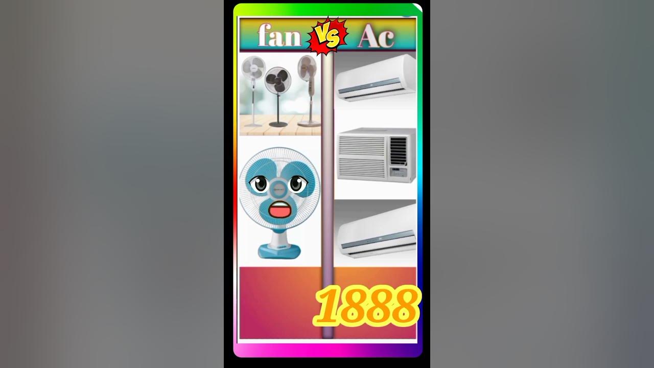 fan vs AC fan vs Ac trending shortsviral youtubeshorts facts YouTube