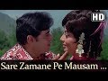 Sare Zamane Pe Mausam Suhane Pe (HD) - Aap Aye Bahaar Ayee Songs - Rajendra Kumar - Sadhana