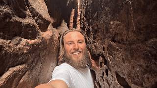 STUCK in MASSIVE Slot Canyon!!