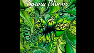 (1516) Spring Bloom Technique. Acrylic Paint Pouring, Fluid Art