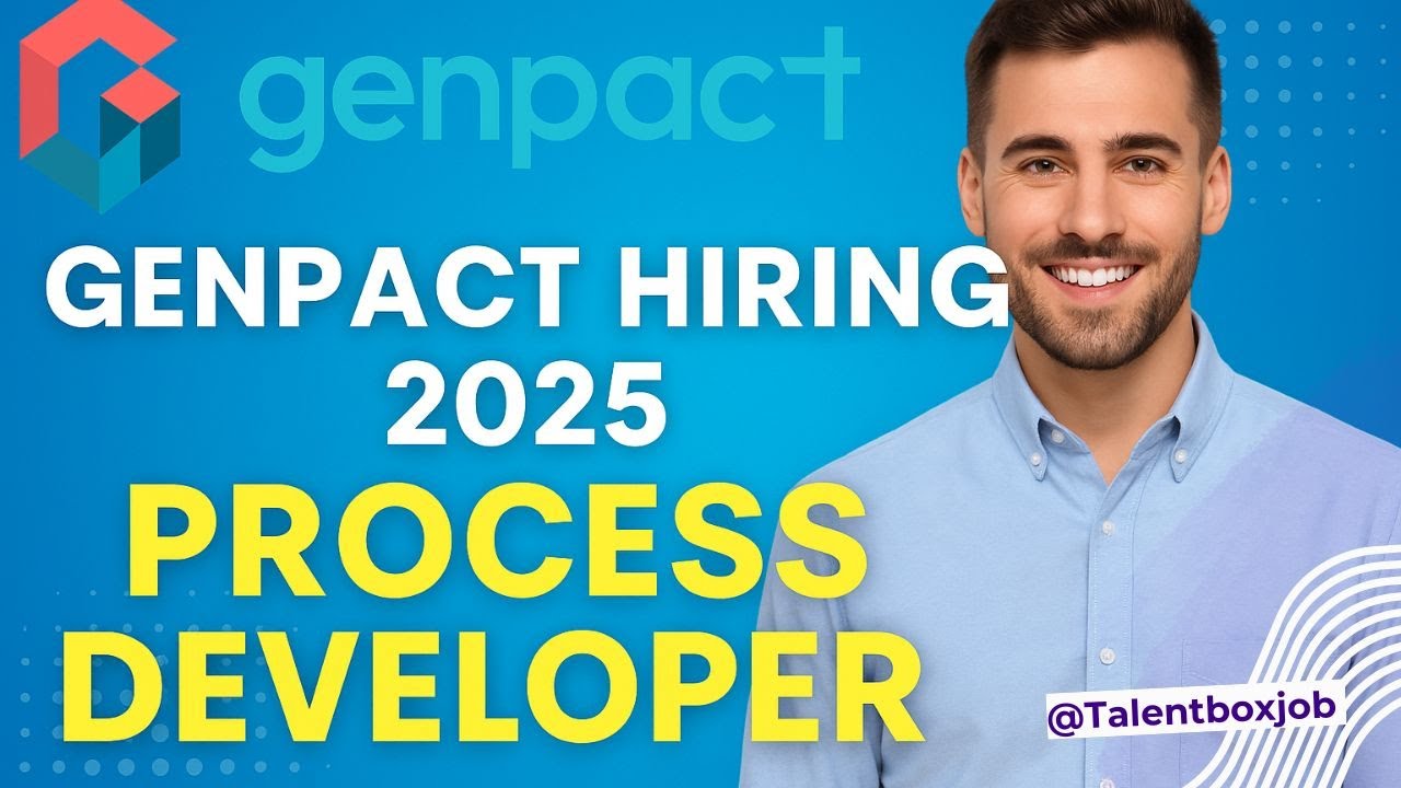 Genpact Hiring 2025 | Process Developer – I2C | Noida Jobs | Freshers ...